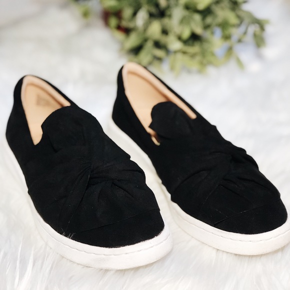 target black slip on shoes